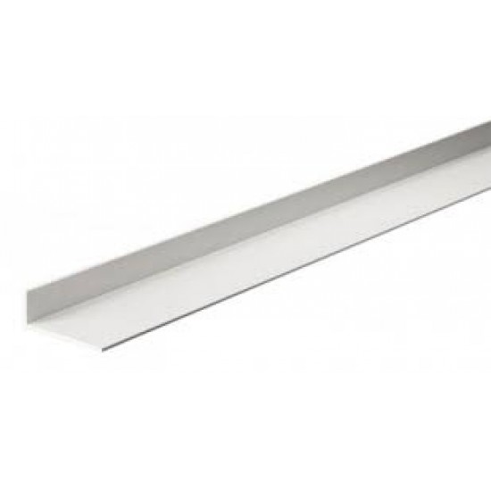 Angolari bianchi 50x60 mm, spessore 2 mm, Paco da 36 mt, 6 barre da 6 mt