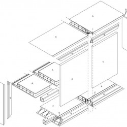 Cassonetto bianco 700 x 400 x 150