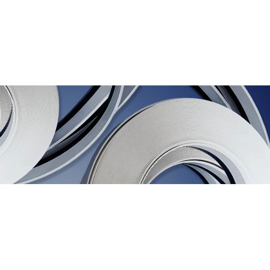 Coprifili bianchi larghezza 20 mm, spessore 2 mm, Paco da 60 mt, 10 barre da 6 mt