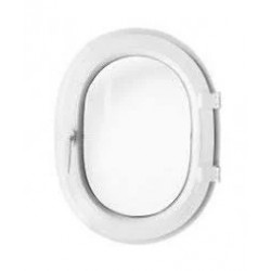 Finestra ovale a battente oblò in PVC Bianco 900 X 1200
