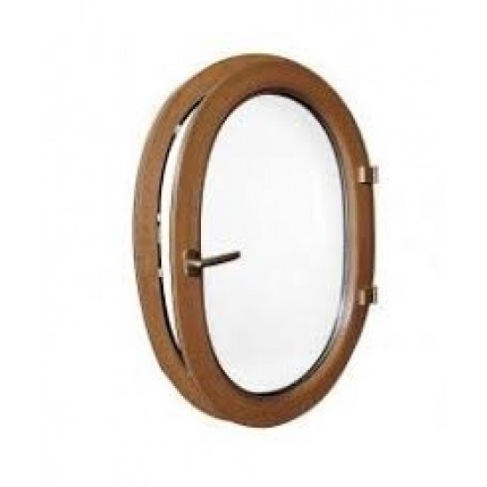 Finestra ovale a battente oblò in PVC COLOR LEGNO O VERNICIATO RAL 900 X 1200