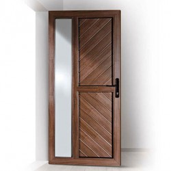 Portoncino PVC Rehau, modello VENEZIA, colore quercia dorata, noce 900 x 2100, completa, pronta per montaggio, MODELLO COLORE