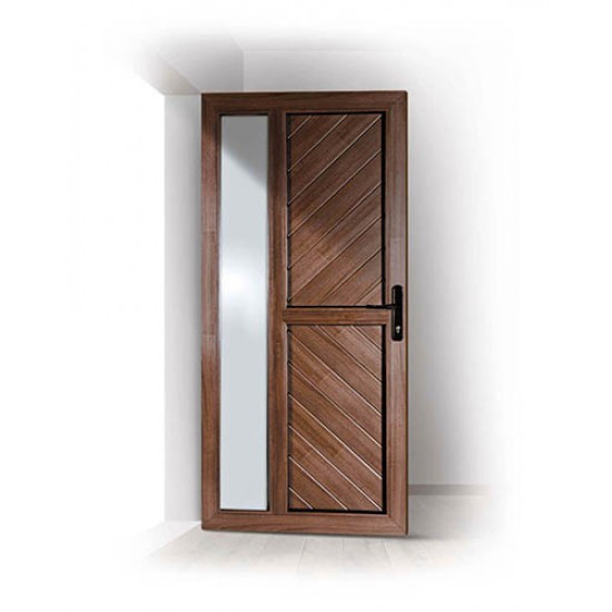 Portoncino PVC Rehau, modello VENEZIA, colore quercia dorata, noce 900 x 2100, completa, pronta per montaggio, MODELLO COLORE