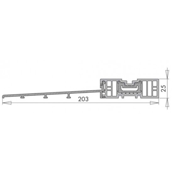Alzante scorrevole con profili Rehau Geneo 2400x2200, pellicolato 77 colori o bicolore