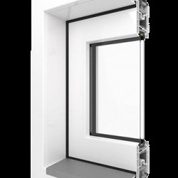 Porta scorrevole Rehau Synego slide 2200x2100, bianco 